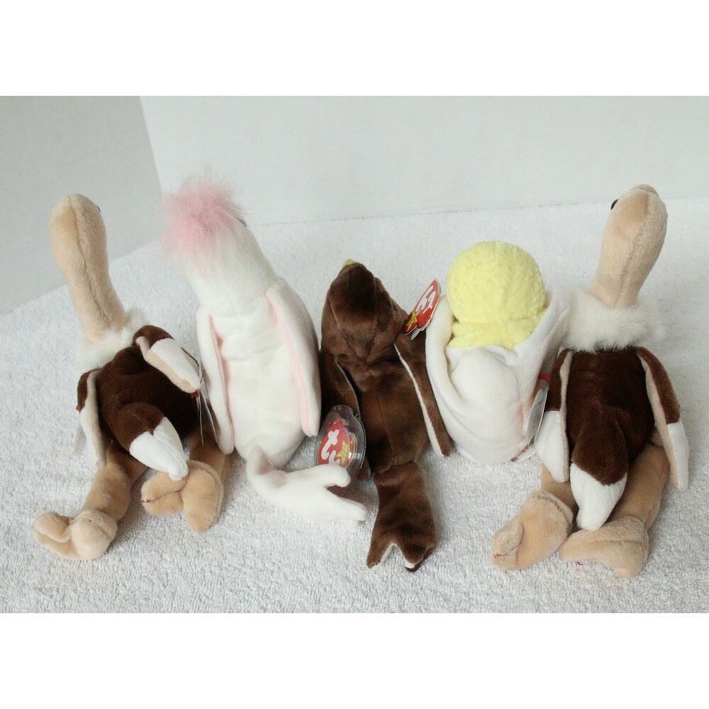 Ty Beanie Babies Bird Lot of 8 Stretch Early KuKu Eggbert Mac Stilts - Picture 4 of 12